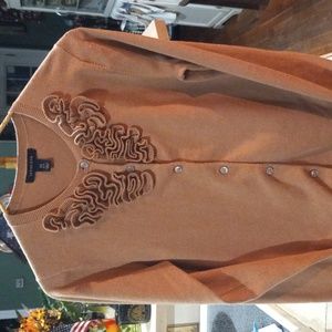 Lands End button-up sweater